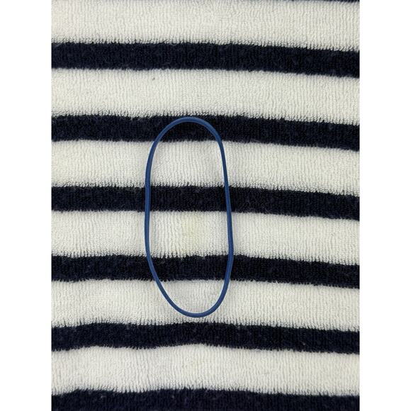 Lands End Hooded Terry Cloth Swimsuit Beach Cover-Up S/M Navy White Stripes - Picture 9 of 12